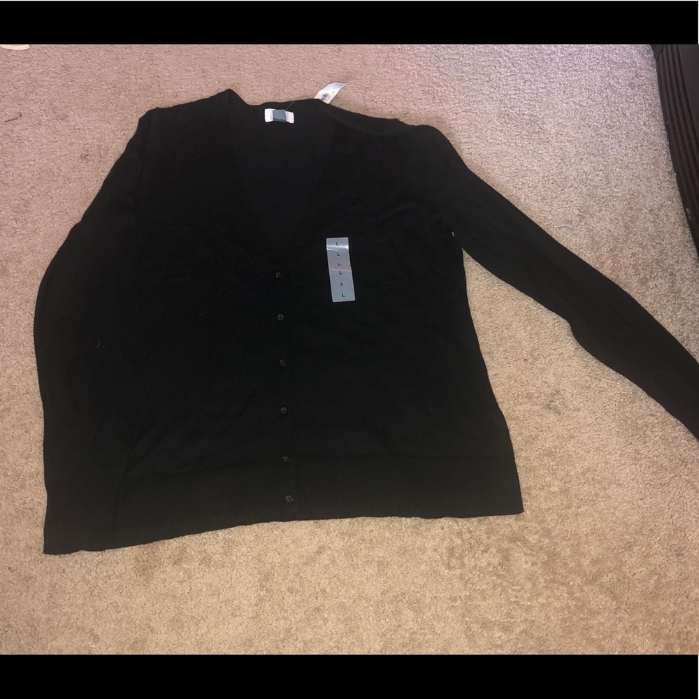 Black button down Cardigan